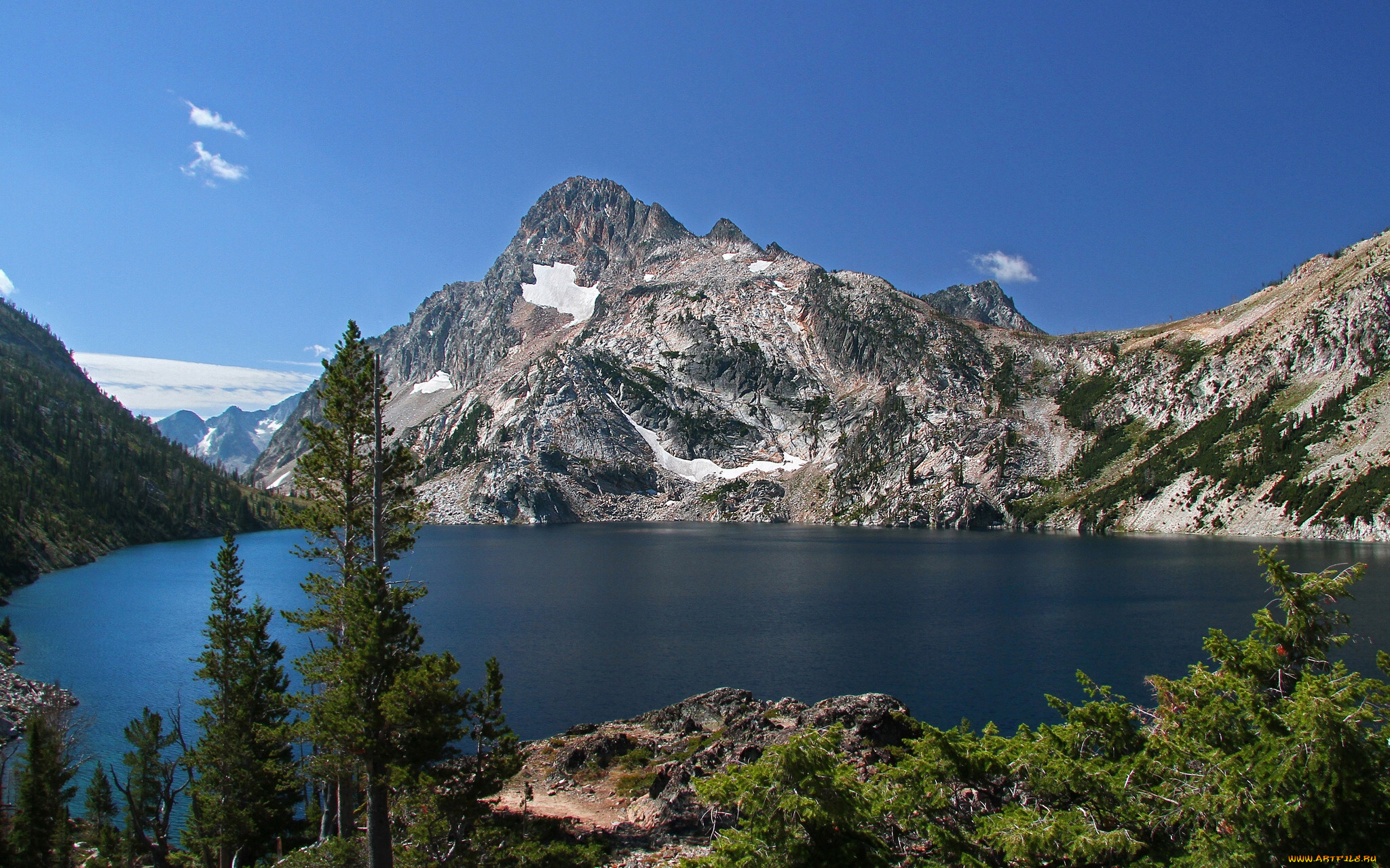 sawtooth, national, recreation, area, idaho, , , , , , , mount, regan, lake, 